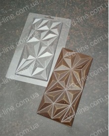 Форма пластикова E-0135 Плитка шоколаду Рубінова
