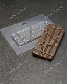 Форма пластикова F-0002 Шоколадка Різні дольки