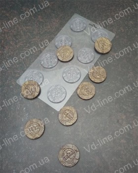 Форма пластикова B-0213 Монети гральні