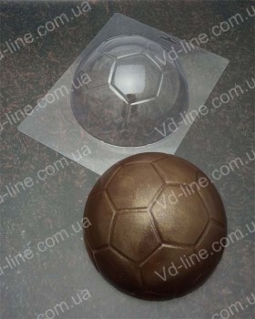 Форма пластикова A-0079 Футбольний м'яч 3Д (150 мм)