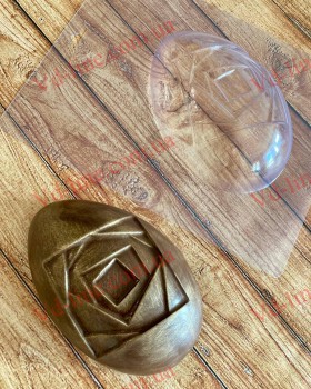 Форма пластикова A-0036 Яйце з візерунком квадрати
